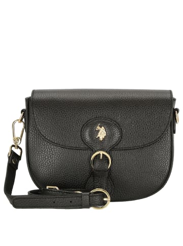 U.S. Polo Assn. Arlington - Umhängetasche Leder 23 cm in schwarz