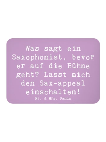 Mr. & Mrs. Panda magnet Spruch Magischer Saxophon-Charme mit Spruch in Lavendeltraum