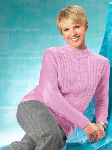 WITT WEIDEN Stehkragenpullover in rosé