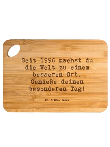 Mr. & Mrs. Panda Holzbrett Spruch 1996 Geburtstag mit Spruch in Braun