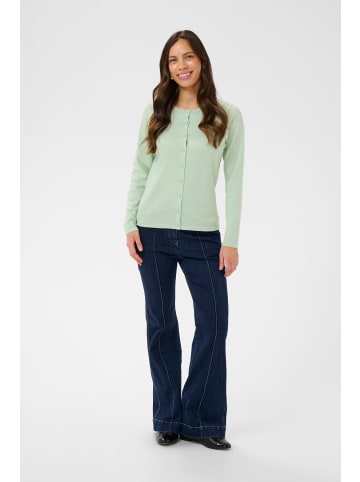 SAINT TROPEZ Strickjacke A8661, Classic fit in Cameo Green Melange
