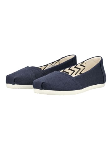 TOMS Ballerinas in Navy