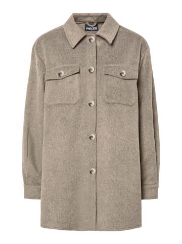 Pieces Shacket in Greige