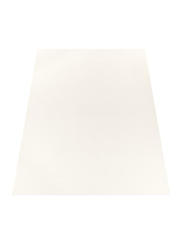 KADIMA DESIGN Teppich Kurzflor Unifarben Wohnzimmer in Creme