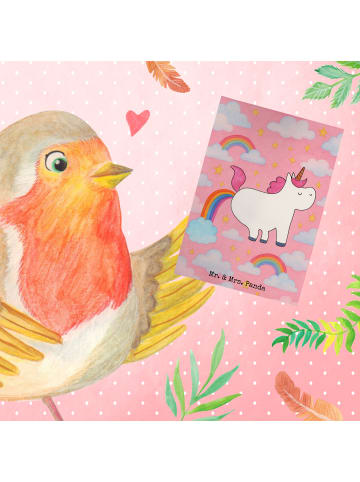 Mr. & Mrs. Panda Beileidskarte Einhorn Pupsen Design ohne Spruch in Weiß