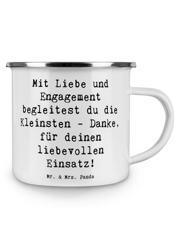 Mr. & Mrs. Panda Campingbecher Spruch Liebevolle Erzieher mit Sp... in Weiß