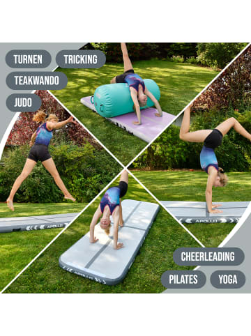 Apollo Airtrack Matte für Yoga, Pilates , Gymnastik " Air Mat Pro " in Grey