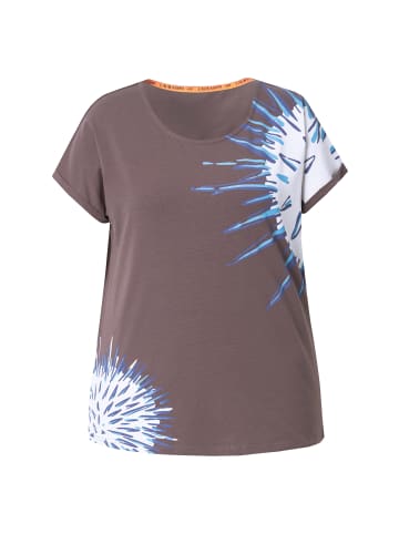 LAURASØN Shirt in dunkles taupe