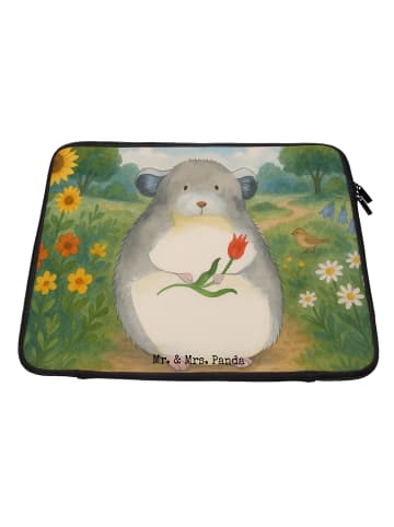 Mr. & Mrs. Panda Hülle Laptop Chinchilla Blume Design ohne Spruch in Weiß