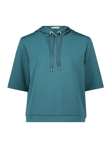 BETTY & CO Sweatshirt mit Kapuze in Deep Teal