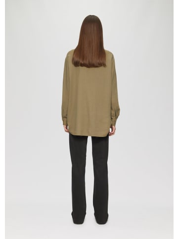 QS Bluse in 7854_olivgrün