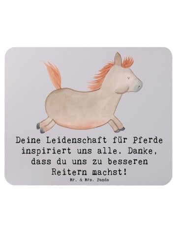 Mr. & Mrs. Panda Mouse Pad Reitsport Trainerin Inspiration mit S... in Grau Pastell