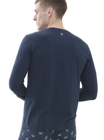 Mey Pyjama kurz für Herren in blau