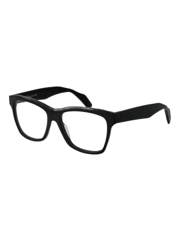 Yohji Yamamoto Unisex Optische Fassungen Rechtwinklig Schwarz
