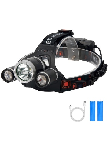 Wisam® 3000 Lumen Hochleistungs LED Stirnlampe mit 4 Modi und aufladbaren Batterien