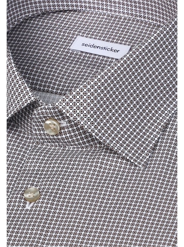 Seidensticker Business Hemd Shaped in Beige