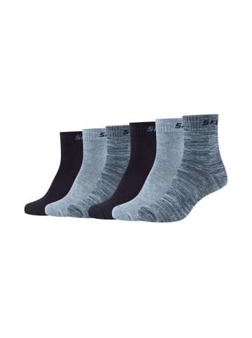 Skechers Socken 6er Pack mesh ventilation in stone mouliné