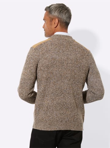 Sieh an! Strickjacke in schoko-meliert