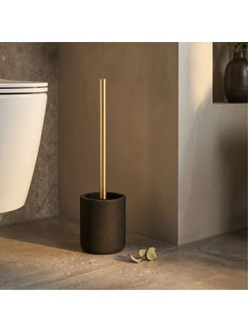Douceur d’Intérieur WC-Bürste AQUAMARBRE NOIR/OR in Schwarz, (B) 10,2 x (H) 10,2 x (L) 36,5 cm