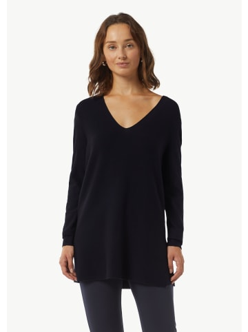 comma Strickpullover langarm in Blau