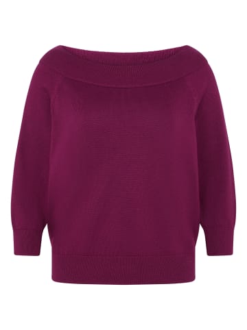 Zero  Strickpullover im Camen-Look in Magenta Purple
