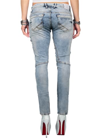 Cipo & Baxx C&B Damen Jeans WD216 Blue