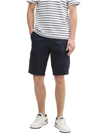 Tom Tailor Short REGULAR PRINTED CARGO SHORTS regular/straight in Blau