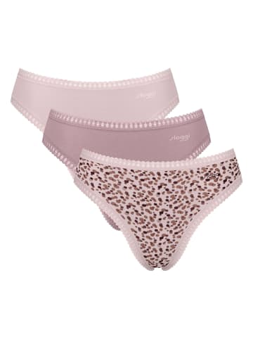 Sloggi Slip 3er Pack in Rosa
