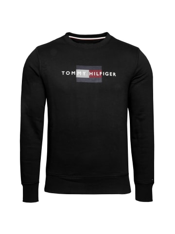 Tommy Hilfiger Sweatshirt Lines Hilfiger Crewneck in schwarz