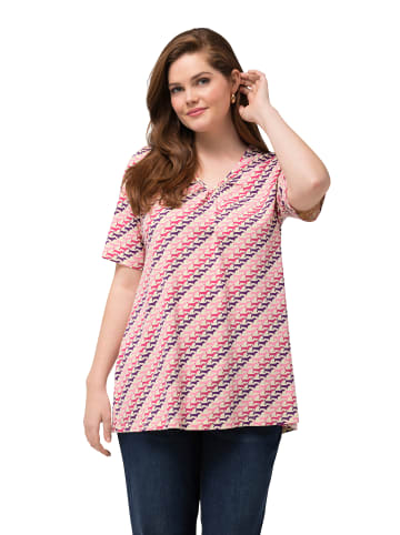 Ulla Popken Shirt in fuchsiapink