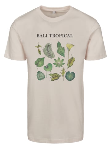 Mister Tee Mister Tee Damen Ladies Bali Tropical Tee in pink marshmallow