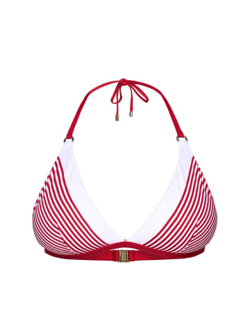 JOOP! Triangel-Bikini-Top Streifen in Gardenia AOP