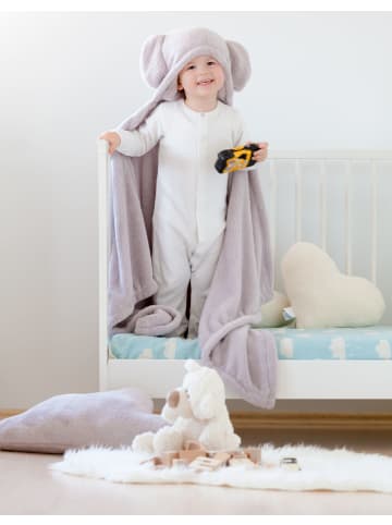 Barine Babydecke Elephant Fleece in Grau