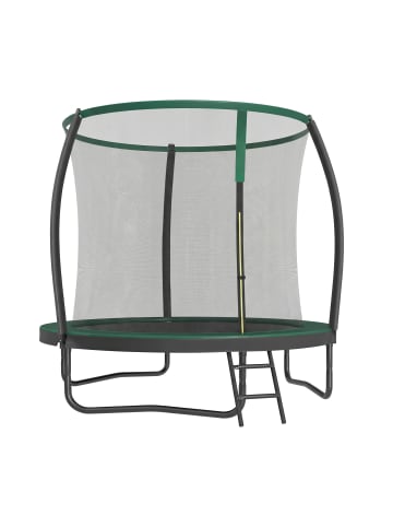 SONGMICS Trampolin Saul in Schwarz-Dunkelgrün - Ø244 cm