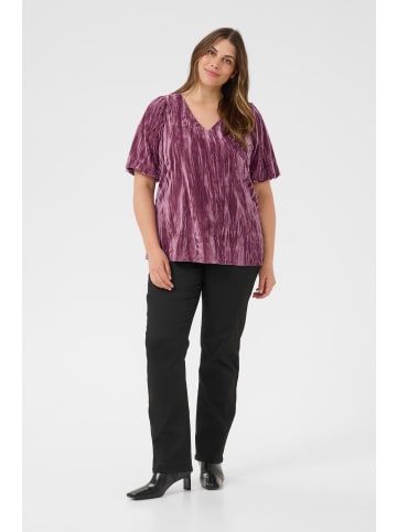 KAFFE curve Kurzarm-Bluse KCeliva Regular fit in Tulipwood