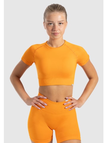 SMILODOX Crop Shirt Elna in Orange
