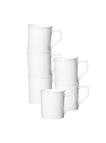 Ritzenhoff & Breker 6er Set Henkelbecher Simple 400 ml in weiß