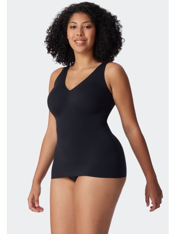 Schiesser Top mit Pads in Schwarz