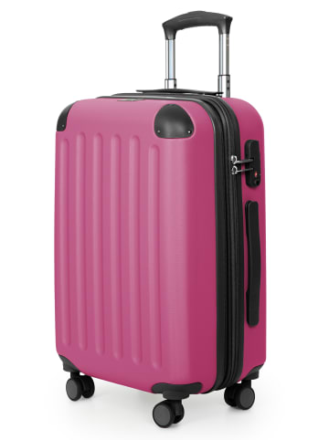 Hauptstadtkoffer Spree - Koffer Handgepäck Bordgepäck Trolley 55 x 36 x 21 cm erweiterbar max. 42 L, TSA in Pink