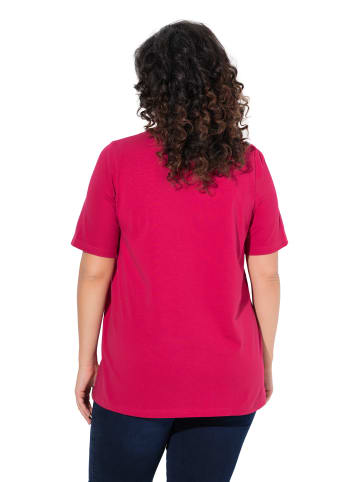 Ulla Popken Shirt in dunkle himbeere