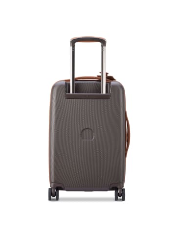 Delsey Chatelet Air 2.0 4-Rollen Kabinentrolley 55 cm mit Dehnfalte in braun