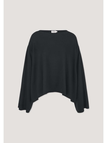 Hessnatur Hessnatur Strick Pullover Oversize aus Bio-Merinowolle mit Cashmere in schwarz