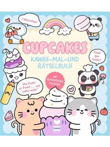 Ullmann Medien Buch - Cupcakes | Kawaii - Mal-und Rätselbuch