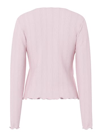 Pieces Strickjacke in Roseate Spoonbill