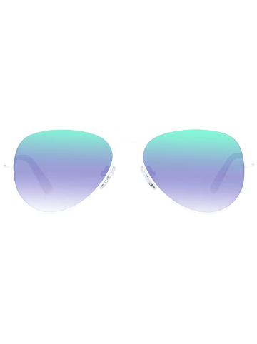 Skechers Damen Sonnenbrillen Aviator Weiß