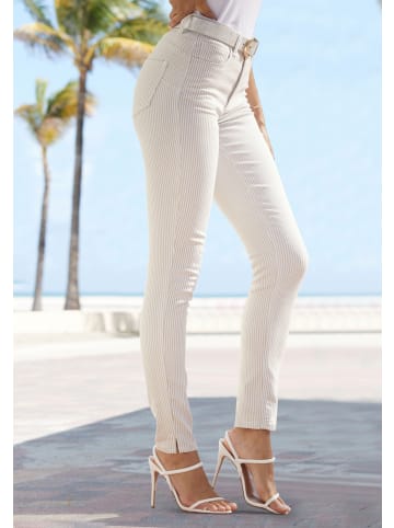 LASCANA Jeggings in weiß-sand