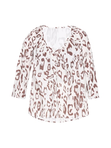 faina Blouse in white brown