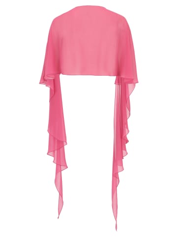 Vera Mont Chiffonstola mit Volant in Rose Pink