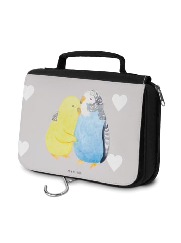 Mr. & Mrs. Panda NeZeichenssaire Wellensittich Liebe ohne Spruch in Grau Pastell
