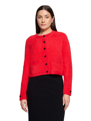 Betty Barclay Strick-Cardigan mit aufgesetzten Taschen in High Risk Red